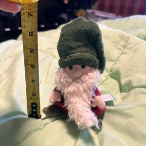 Jellycat Green and Red Stuffed Gnome